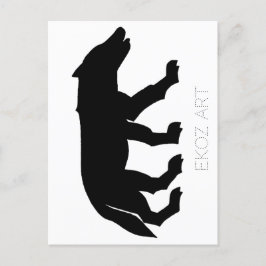 Cartão Postal Picked Wolf Cutout