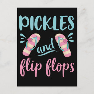 Cartão Postal Picles e Chinelos