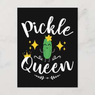 Cartão Postal Picles Queen Women Pickles Lover