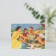 Cartão Postal Picnic da família Vintage (Em pé/Frente)