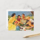 Cartão Postal Picnic da família Vintage (Frente/Verso In Situ)
