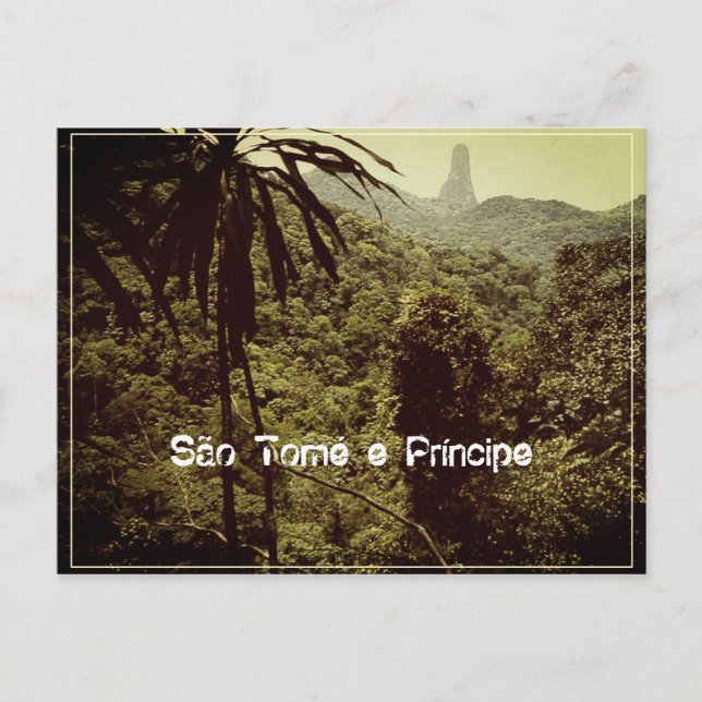 Cartão Postal Pico Cão Grande - São Tomé und Príncipe (Frente)