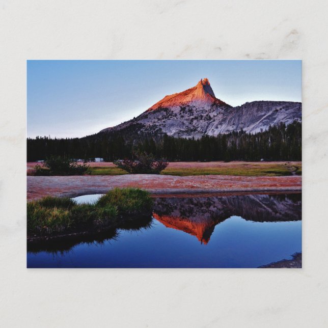 Cartão Postal Pico da catedral, prados de Tuolumne, Yosemite, CA (Frente)