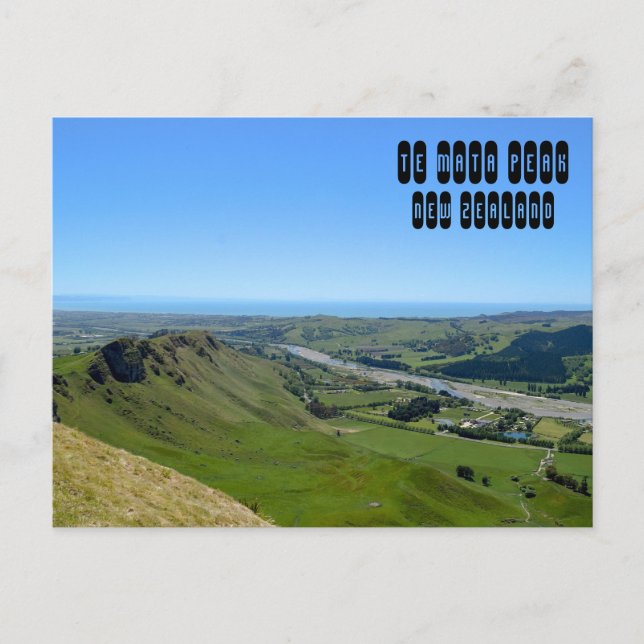 Cartão Postal Pico de Mata na Nova Zelândia (Frente)