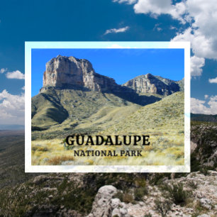 Cartão Postal Pico El Capitan Guadalupe, Céu Azul, Parque Nacion