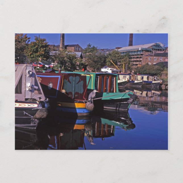 Cartão Postal Pico Floreste Canal Derbyshire Inglaterra (Frente)