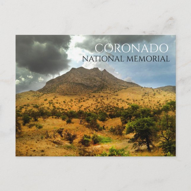 Cartão Postal Pico Montezuma, Céu Tempestuoso, Memorial Nacional (Frente)
