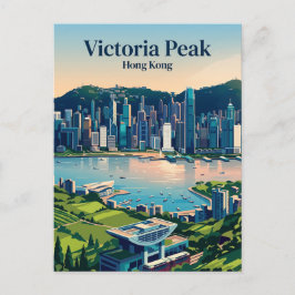 Cartão Postal Pico Vitória Hong Kong