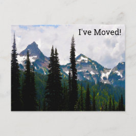 Cartão Postal Picos em cascata Mudança de Aquarela do Endereço