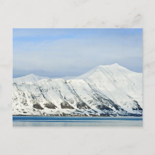 Cartão Postal Picos nevados Woodfjord Svalbard 2