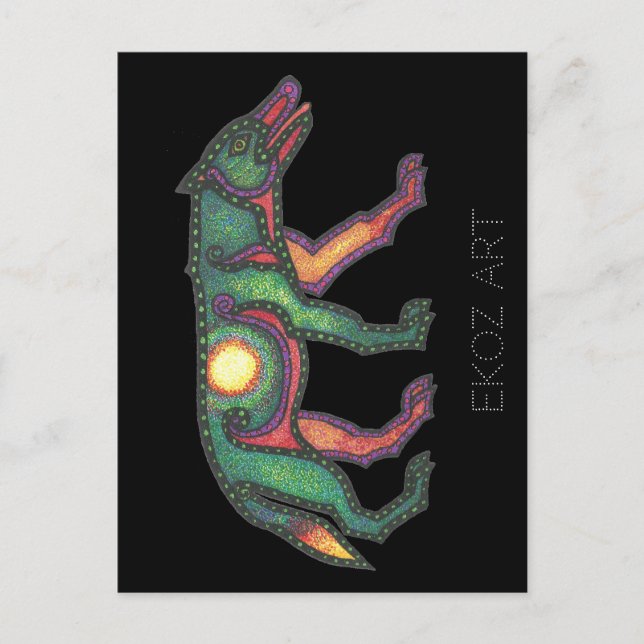 Cartão Postal Pictic Wolf Sun (Frente)