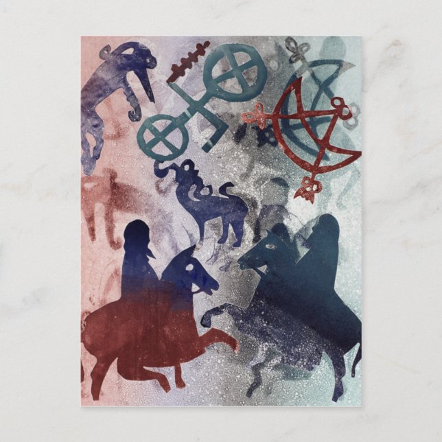 Cartão Postal Pictish Riders 1996 (Frente)