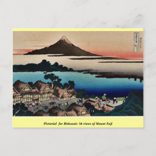Cartão Postal Pictorial para Hokusais 36 visualizações do Mont