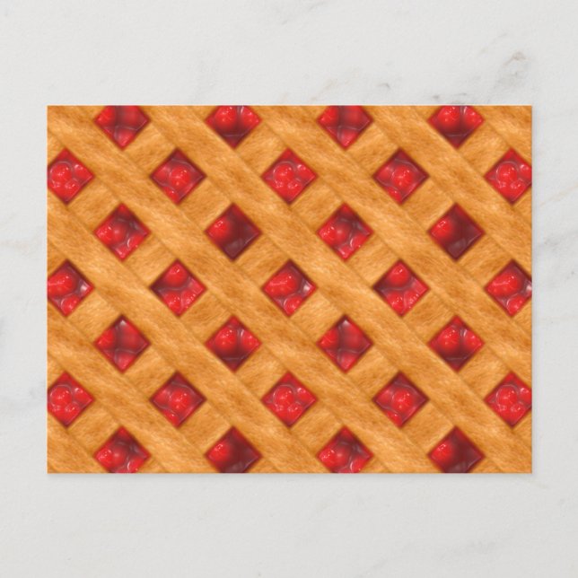 Cartão Postal Pie de Cereja Quente (Frente)