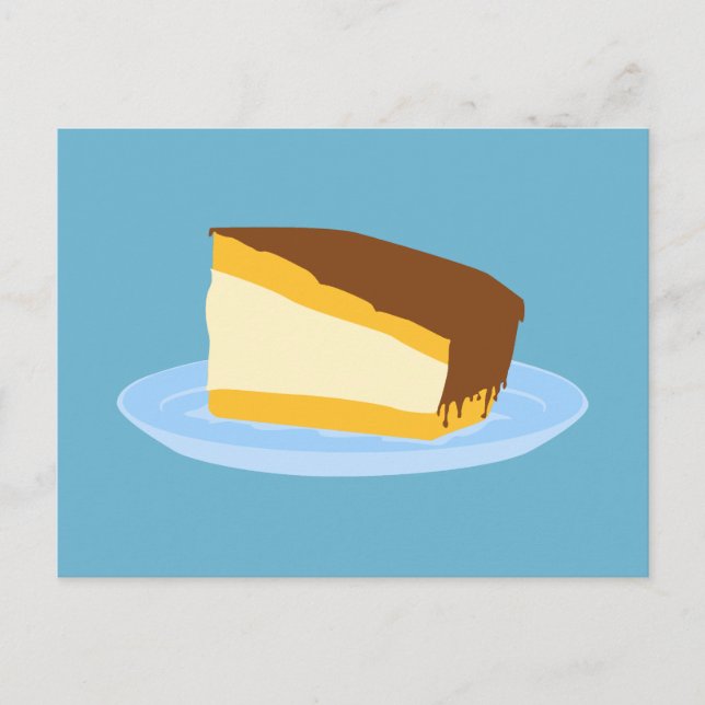 Cartão Postal Pie de Creme de Boston (Frente)