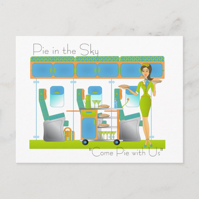 Cartão Postal Pie na linha aérea Sky (Frente)