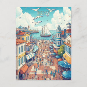Cartão Postal Pier 39 São Francisco
