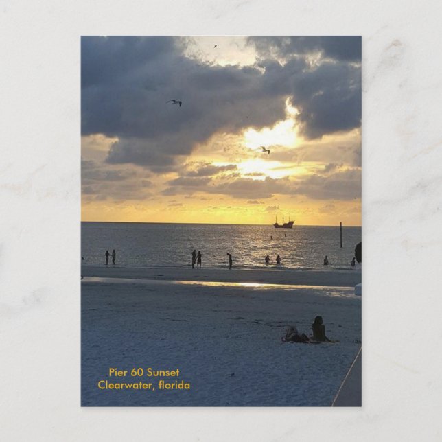 Cartão Postal Pier 60 no Sunset (Frente)