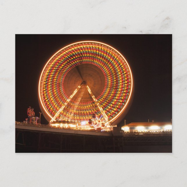 Cartão Postal Pier de Blackpool (Frente)