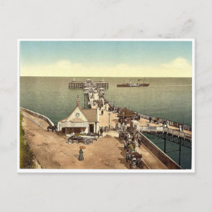 Cartão Postal Píer de ferro, Llandudno, Raros Fotografia de Gale