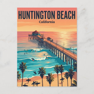 Cartão Postal Pier de Huntington Beach, Huntington Beach Califór