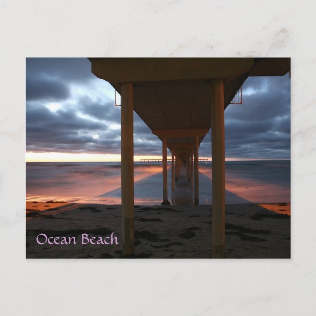 Cartão Postal Píer de Ocean Beach (Frente)