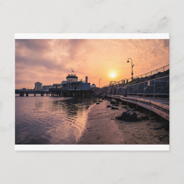 Cartão Postal Píer na Rua Kilda (Frente)