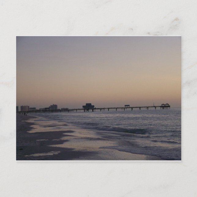 Cartão Postal Pier no Sunset (Frente)