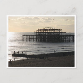Cartão Postal Pier Ocidental em Hove