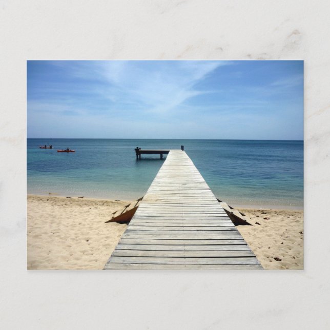 Cartão Postal píer roatán (Frente)