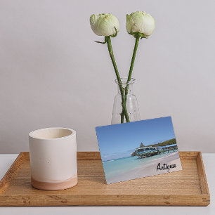 Cartão Postal Pier Tropical de Paraíso em Antígua