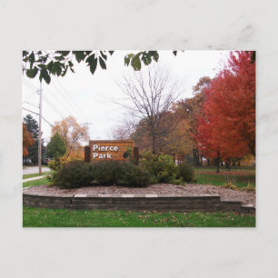 Cartão Postal Pierce Park Entrance Sign, Appleton, Wisconsin