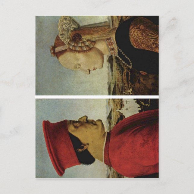Cartão Postal Piero della Francesca Battista Sforza Federico da (Frente)
