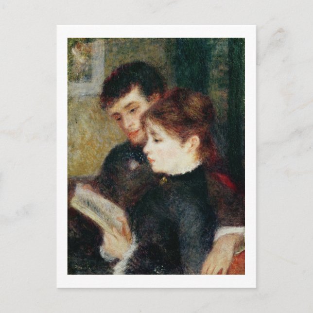 Cartão Postal Pierre A Renoir | Leitura do Casal (Frente)