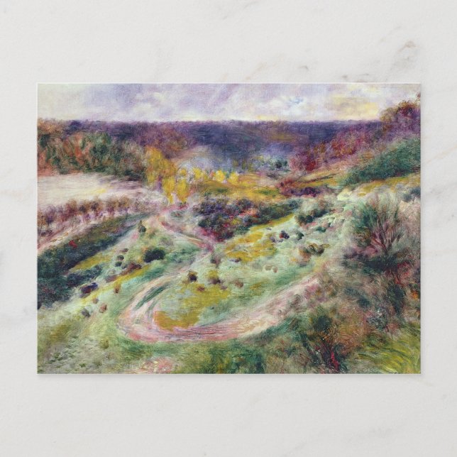 Cartão Postal Pierre A Renoir | Paisagem em Wargemont (Frente)