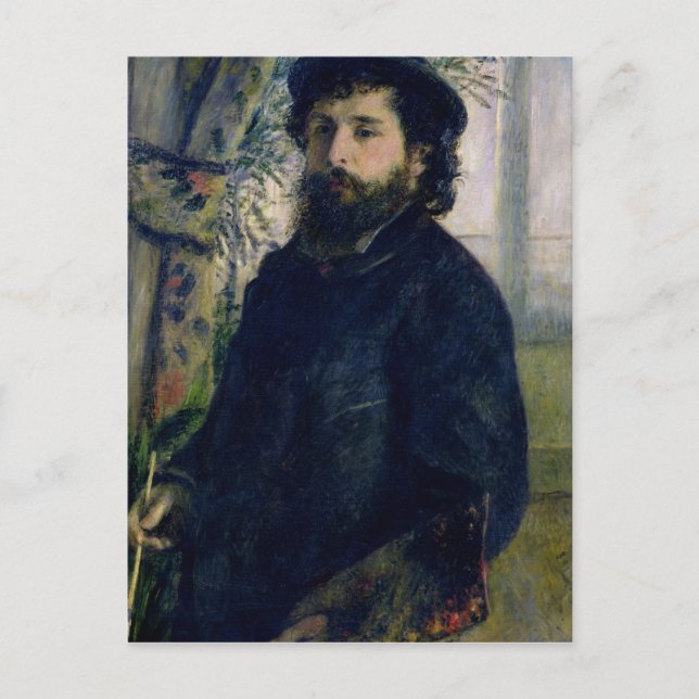 Cartão Postal Pierre A Renoir | Portrait of Claude Monet (Frente)