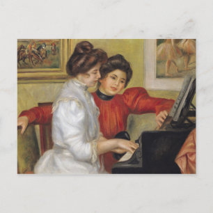 Cartão Postal Pierre A Renoir Yvonne e Christine Lerolle