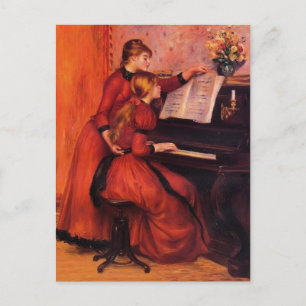 Cartão Postal Pierre-Auguste Renoir - A Lição Do Piano