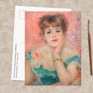 Cartão Postal Pierre-Auguste Renoir - Atriz Jeanne Samary