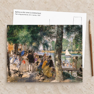 Cartão Postal Pierre-Auguste Renoir - Banho no Sena