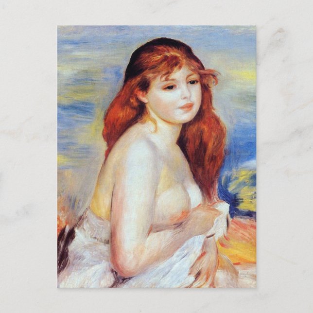 Cartão Postal Pierre Auguste Renoir - Bather (Frente)