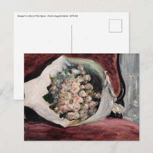 Cartão Postal Pierre-Auguste Renoir - Buquê em uma Caixa