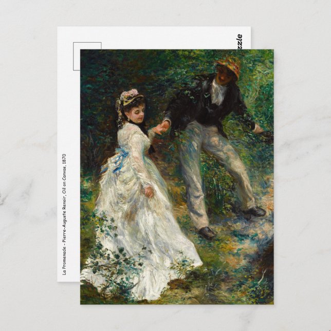 Cartão Postal Pierre-Auguste Renoir - La Promenade (Frente/Verso)