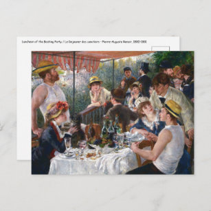 Cartão Postal Pierre-Auguste Renoir - Luncheon do Partido Barco