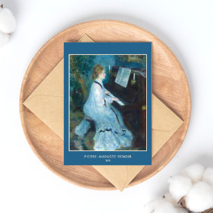 Cartão Postal Pierre-Auguste Renoir, Mulher do Piano