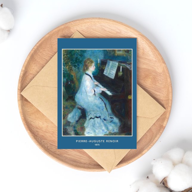 Cartão Postal Pierre-Auguste Renoir, Mulher do Piano (Criador carregado)