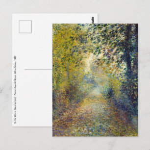 Cartão Postal Pierre-Auguste Renoir - Na Floresta