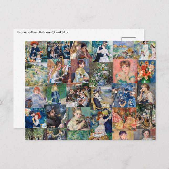 Cartão Postal Pierre-Auguste Renoir - Obras-primas (Frente/Verso)