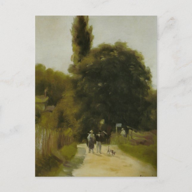 Cartão Postal Pierre Auguste Renoir Paisagem com Duas Figuras (Frente)