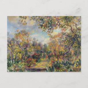 Cartão Postal Pierre-Auguste Renoir Paisagem em Beaulieu